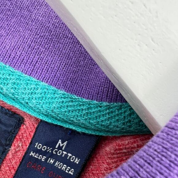 vintage 90s striped polo shirt Salty Dog Gant M - Picture 3 of 6